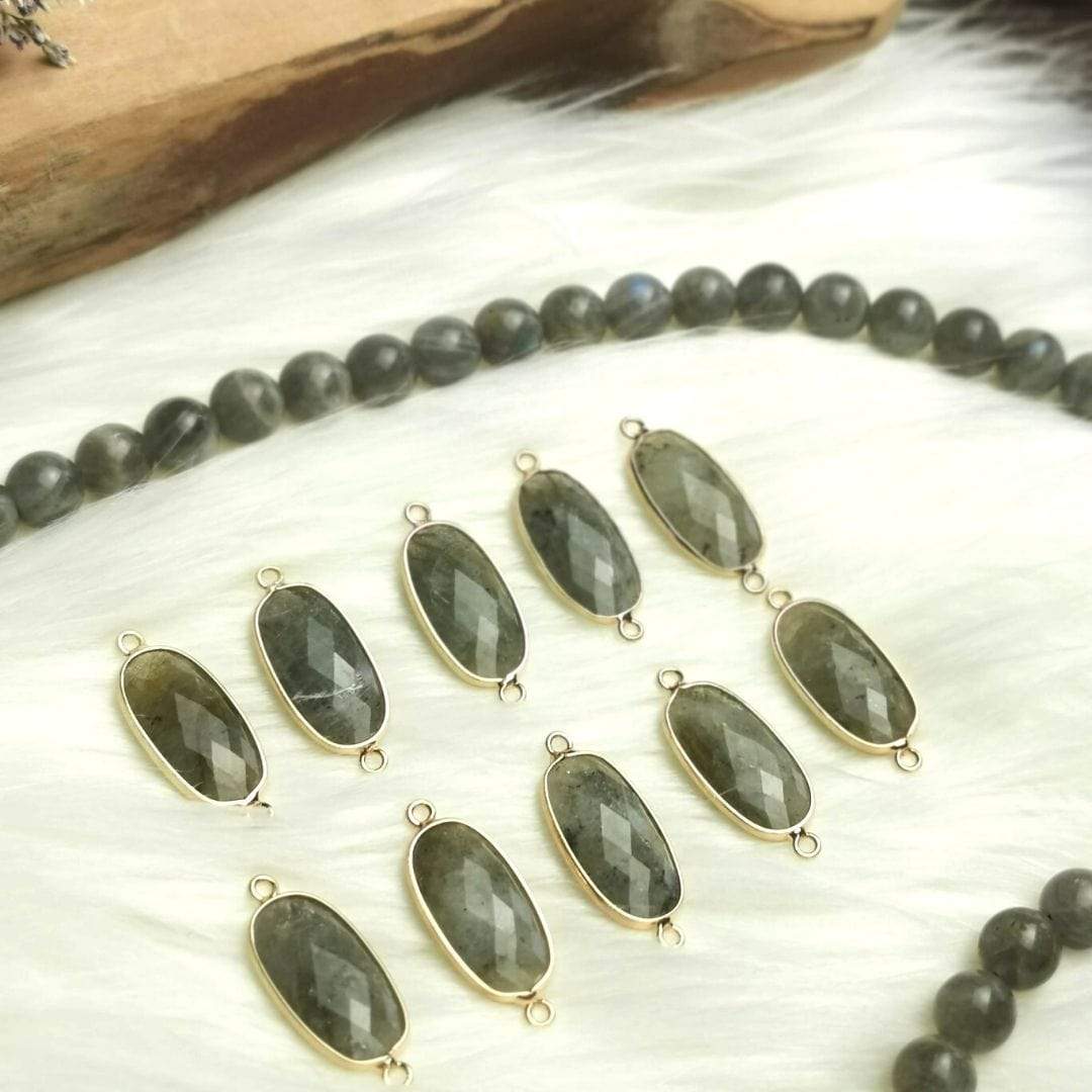 Cabochon connecteur - Labradorite - Accessoires pour bijoux