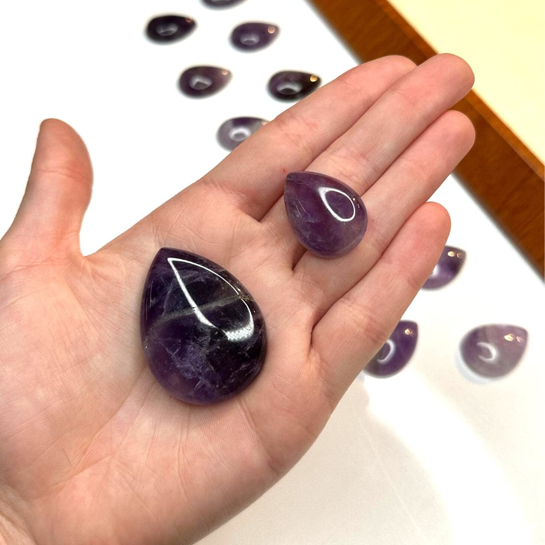 Cabochon Goutte Améthyste Naturelle