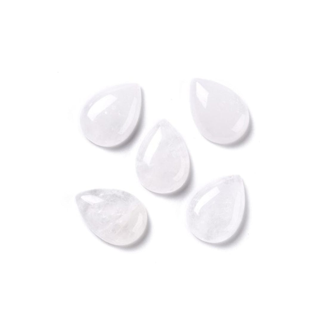 Cabochon Goutte Cristal de Roche