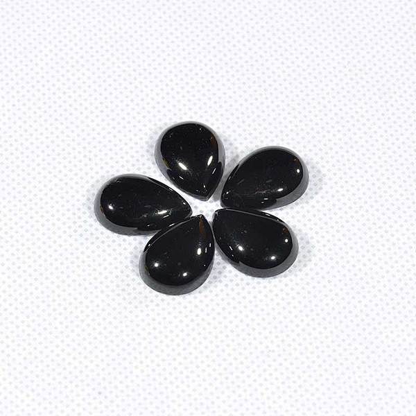 Cabochon Goutte Obsidienne Noire