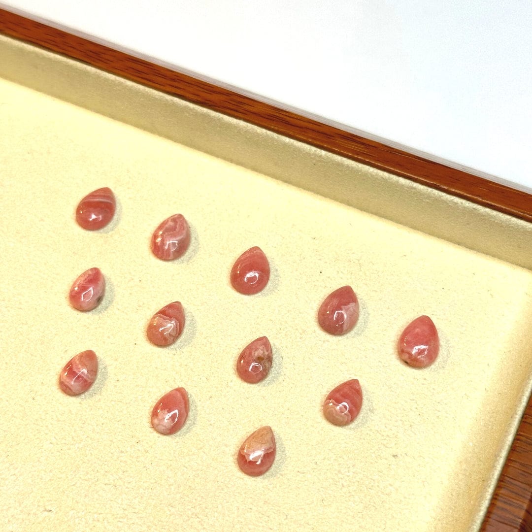 Cabochon Goutte Rhodochrosite (Grade A)