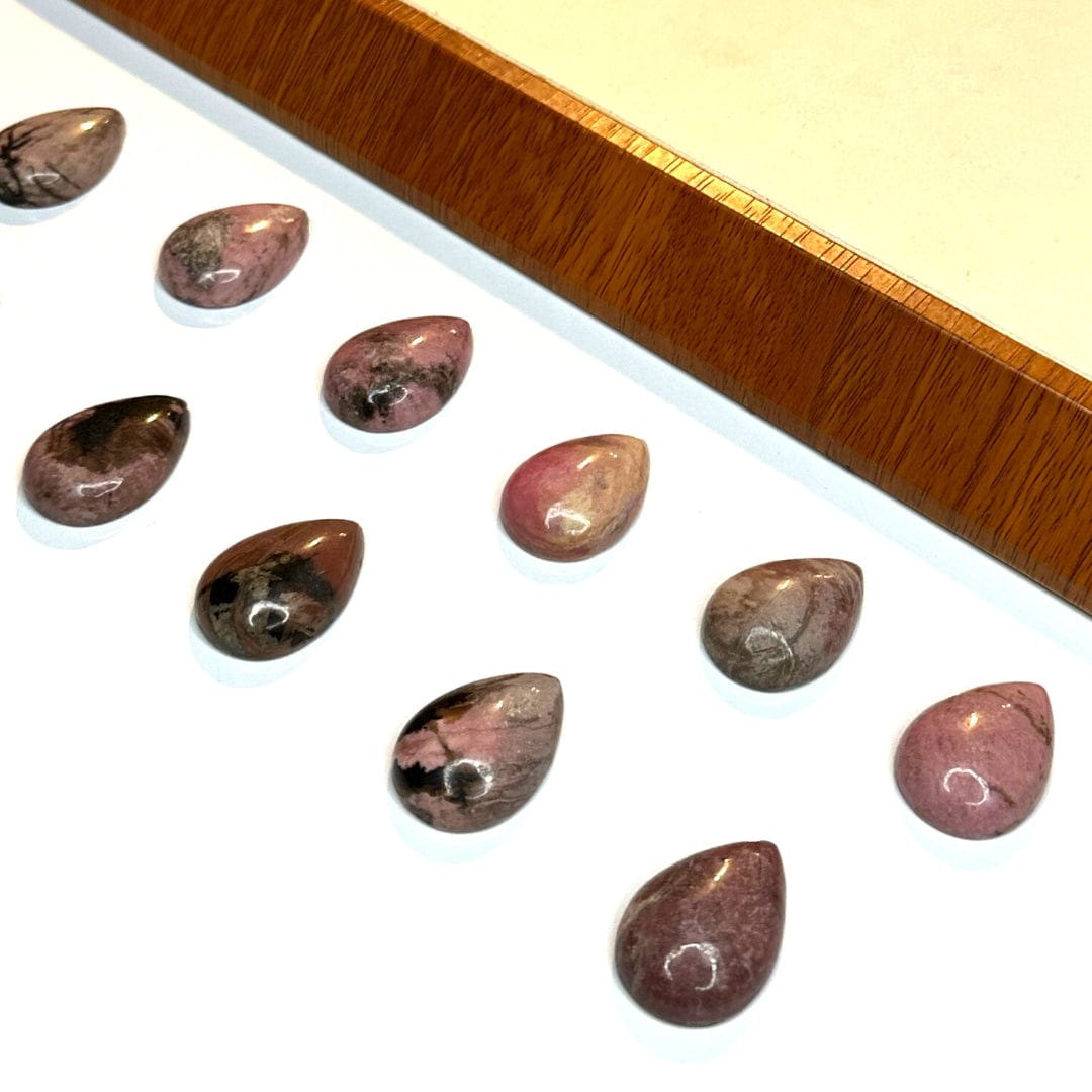 Cabochon Goutte Rhodonite