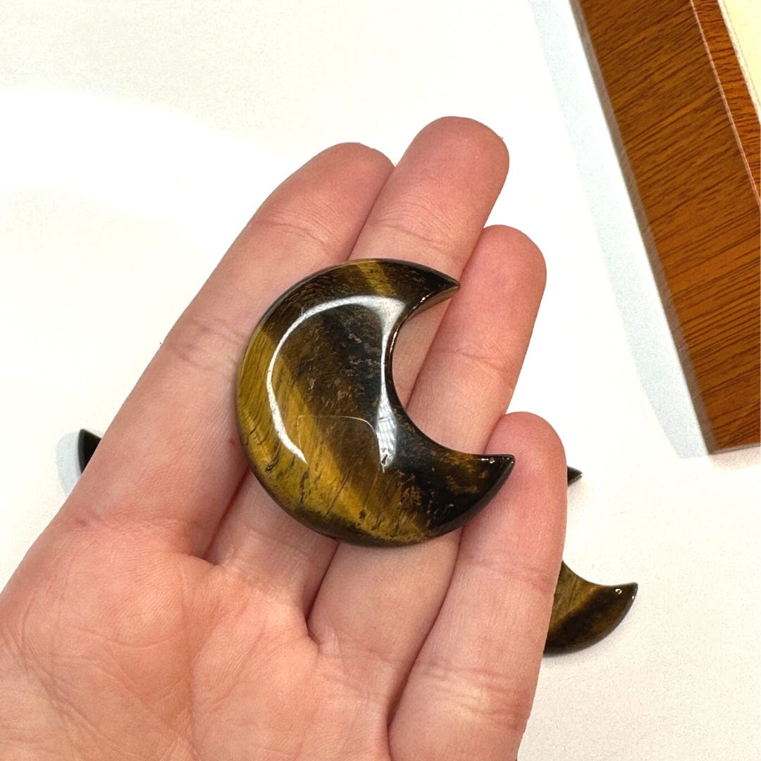 Cabochon Oeil de Tigre Lune