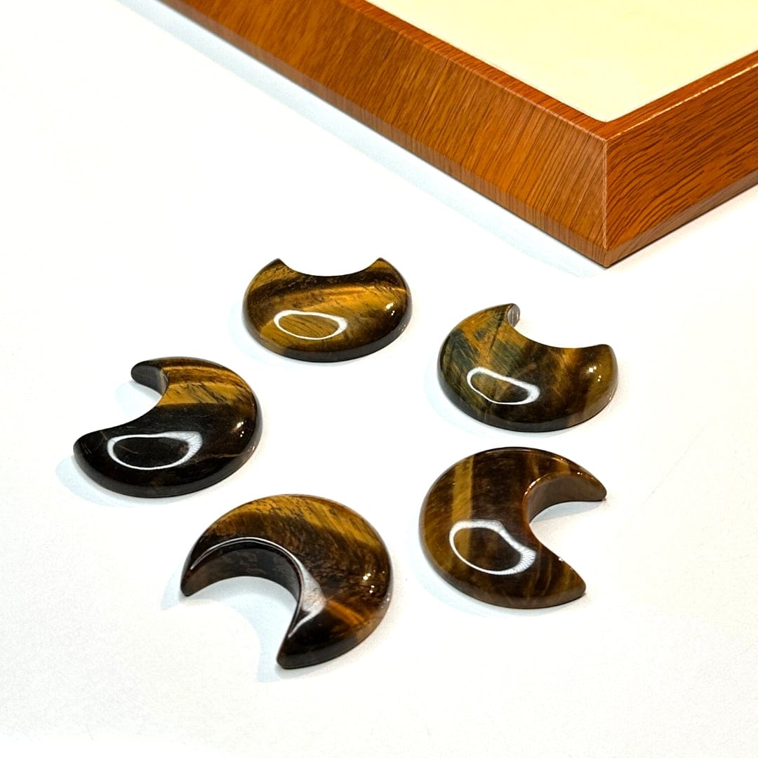 Cabochon Pierre Œil De Fer Tigre - Ovale 38x25 Mm - Pour Création Bijoux