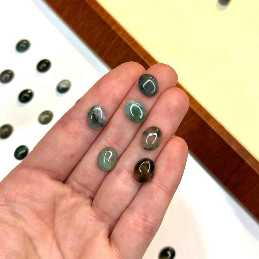 Cabochon Ovale Agate Mousse