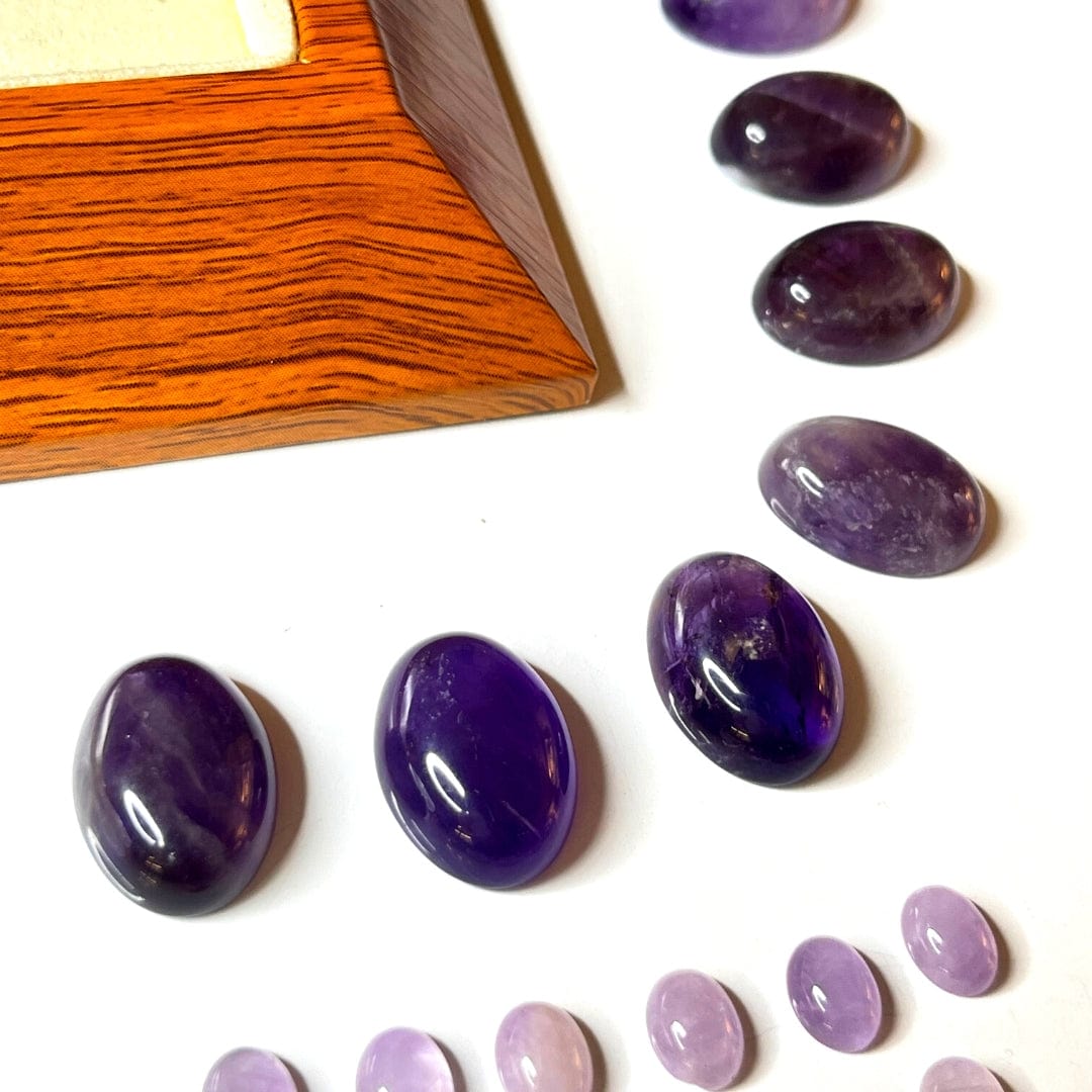 Cabochon Ovale Améthyste 18mm