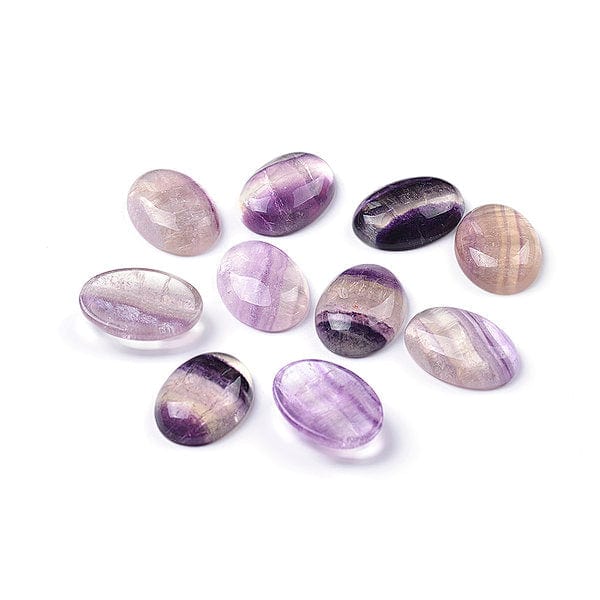 Cabochon Ovale Fluorite Violette