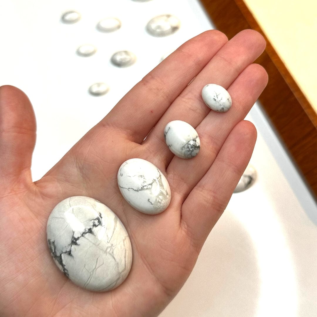 Cabochon Howlite forme ovale