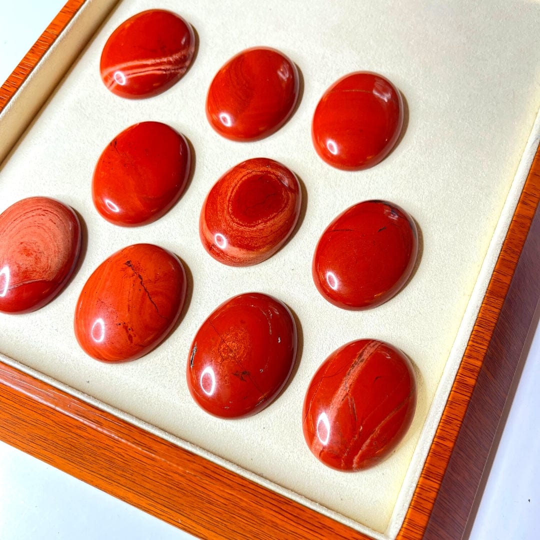 Cabochon Ovale Jaspe Rouge
