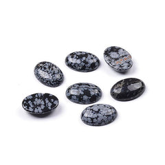Pendentif Cabochon En Obsidienne Flocon 29 Carats - Pierre Naturelle Des USA - EK26 - Neuf