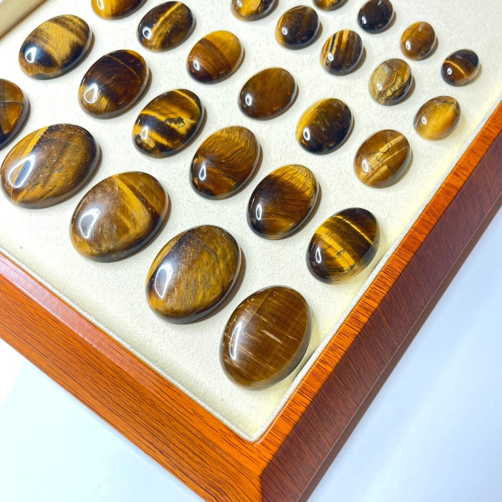 Cabochon ovale œil de tigre My Roller Stone