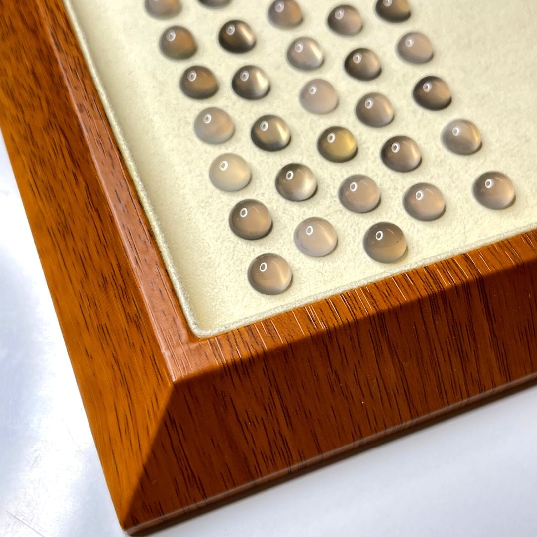 Cabochon Rond Agate Grise