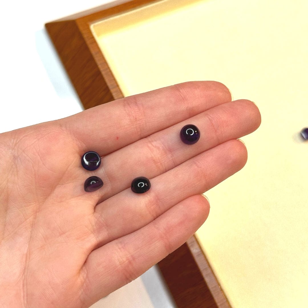 Cabochon Rond Améthyste Africaine (Grade A)