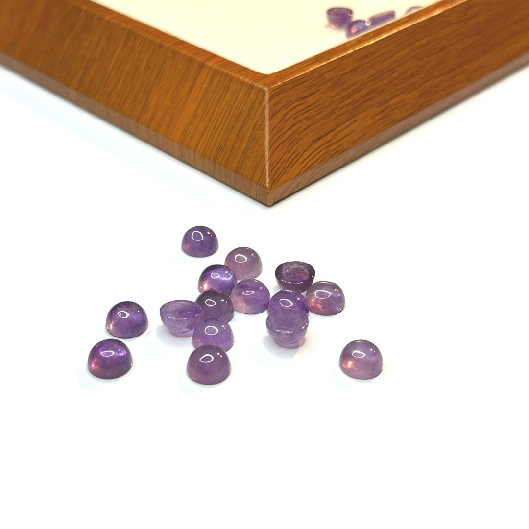 Cabochon Rond Améthyste Naturelle