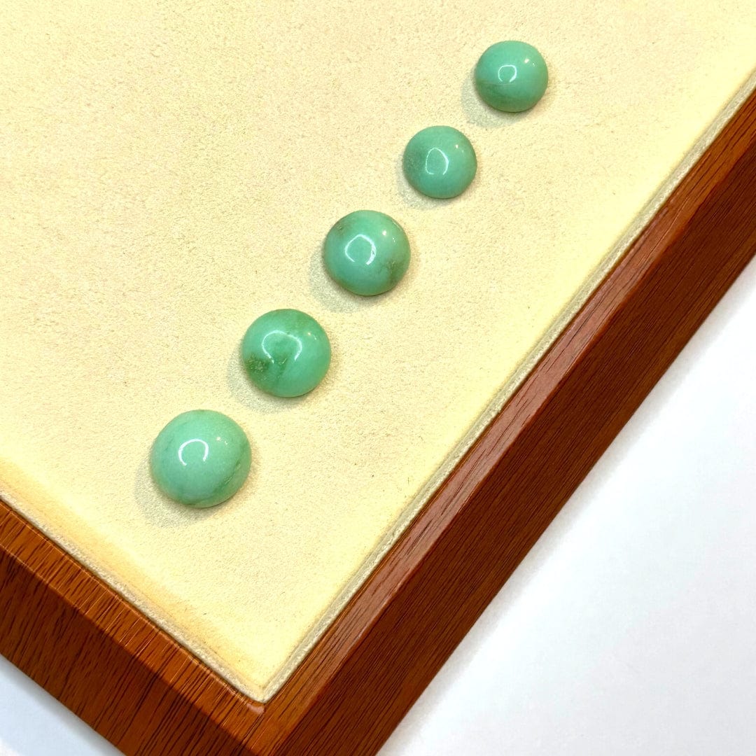 Cabochon Rond Chrysoprase (Grade AA)