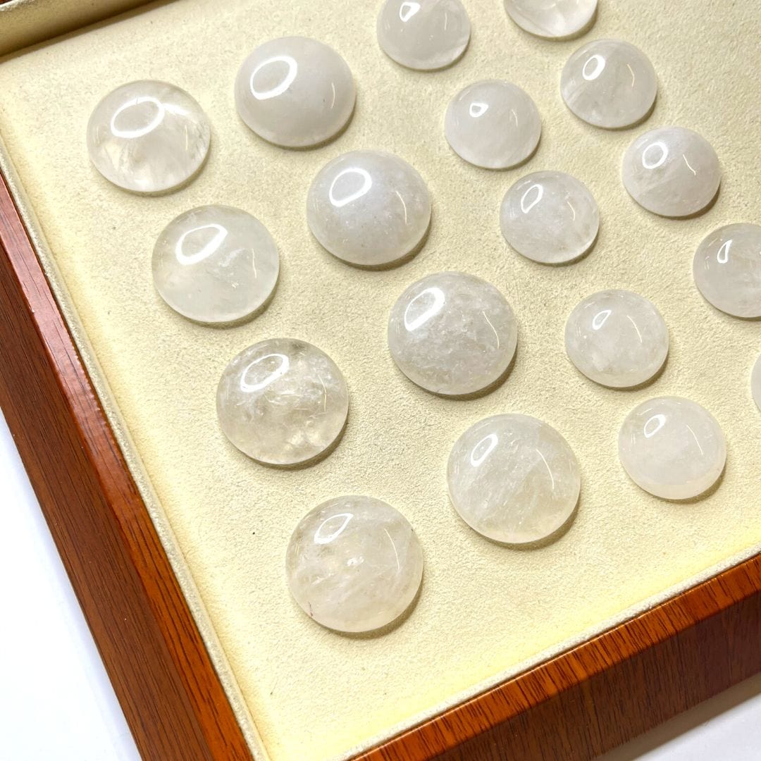 Cabochon Rond Cristal de Roche