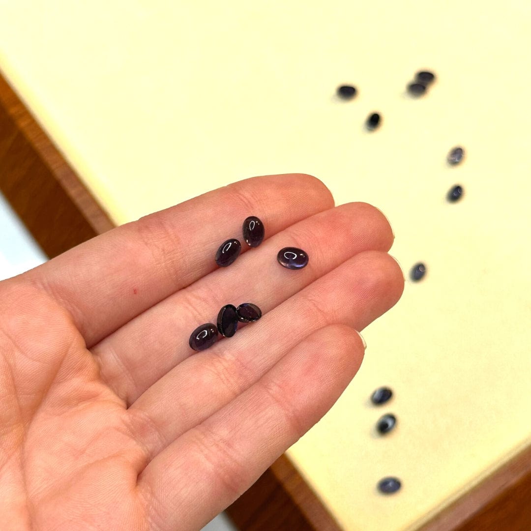 Cabochon Rond Iolite (Grade AA)