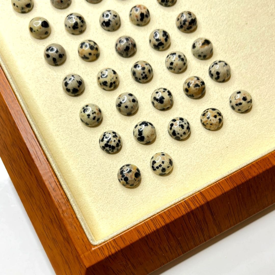 Cabochon Rond Jaspe Dalmatien