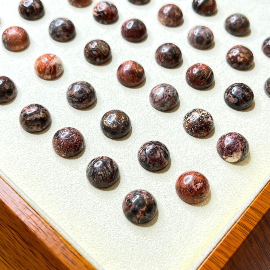 Cabochon Rond Jaspe Léopard