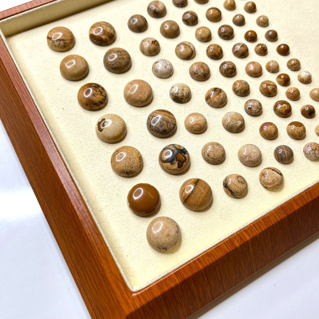 Cabochon Rond Jaspe Paysage