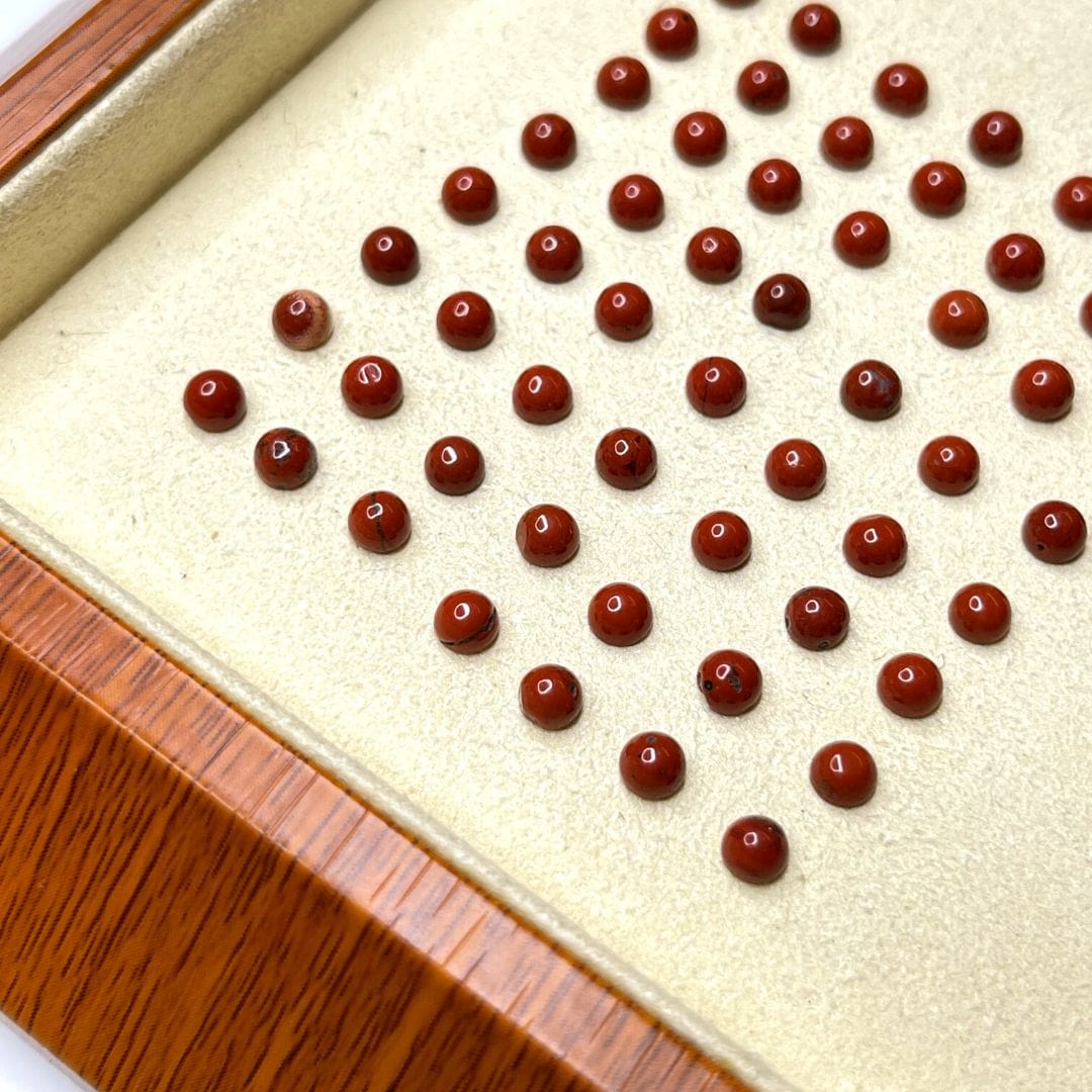 Cabochon Jaspe Rouge 28 mm