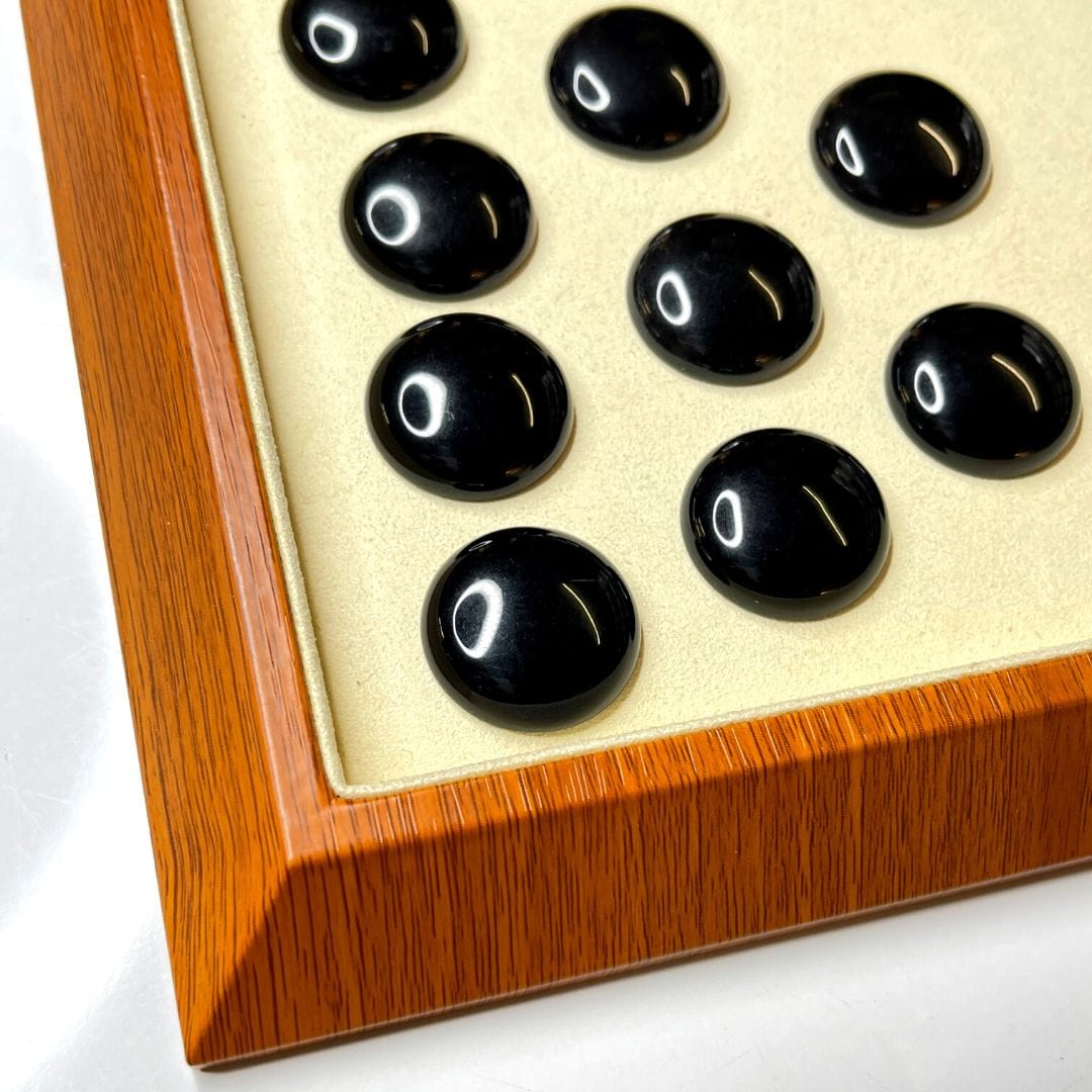 Cabochon Rond Obsidienne