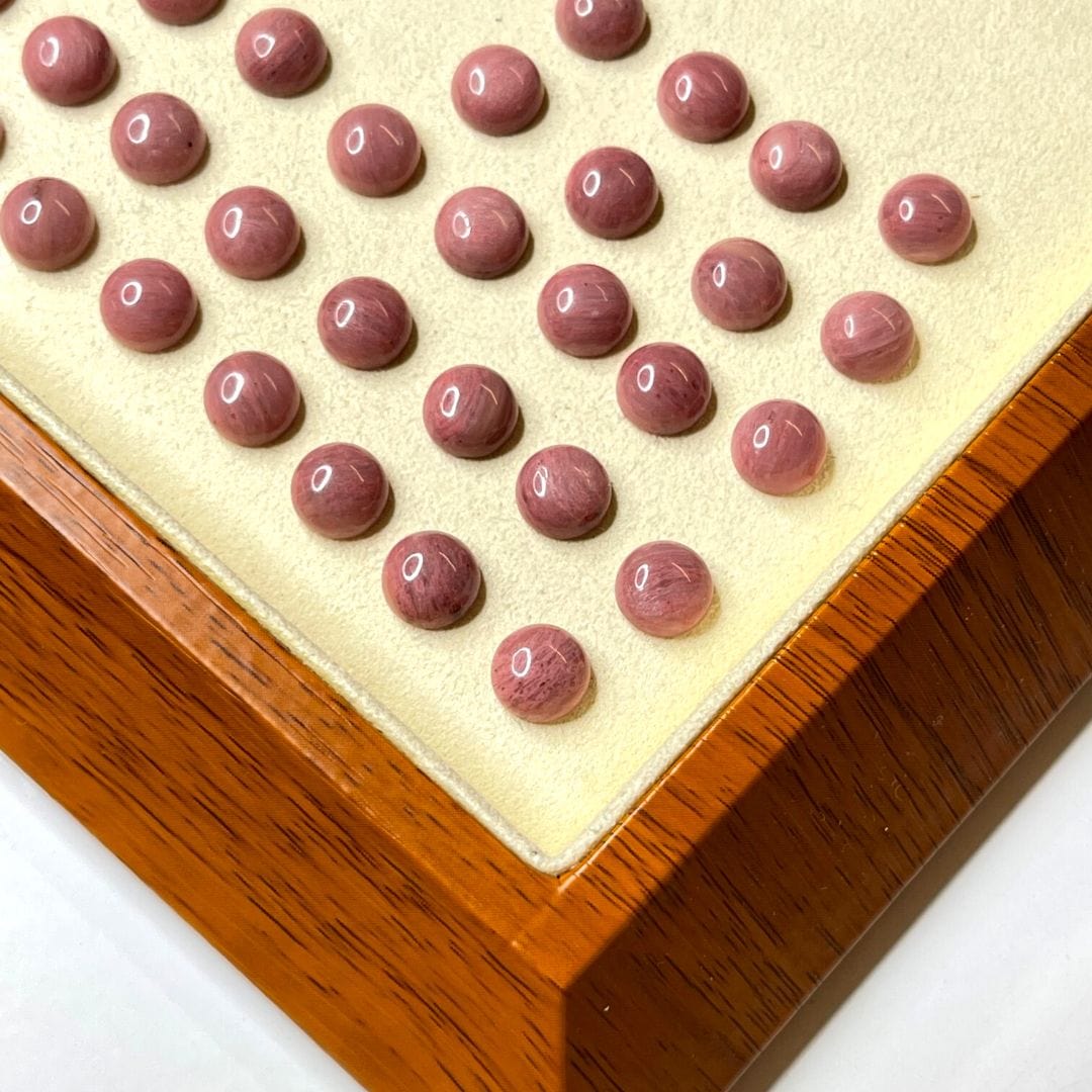 Cabochon Rond Rhodonite