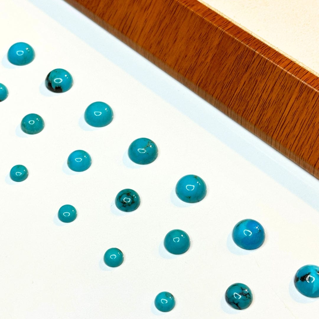 Cabochon Rond Turquoise