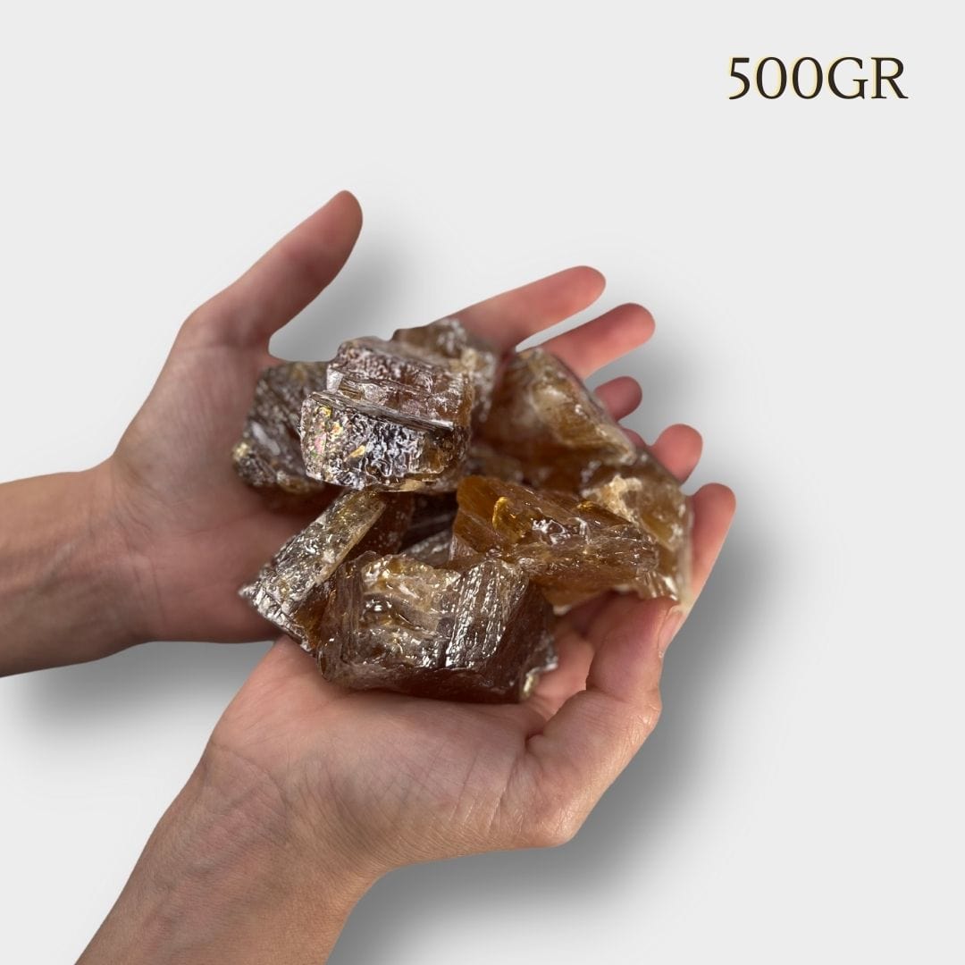 Calcite ambrée brute