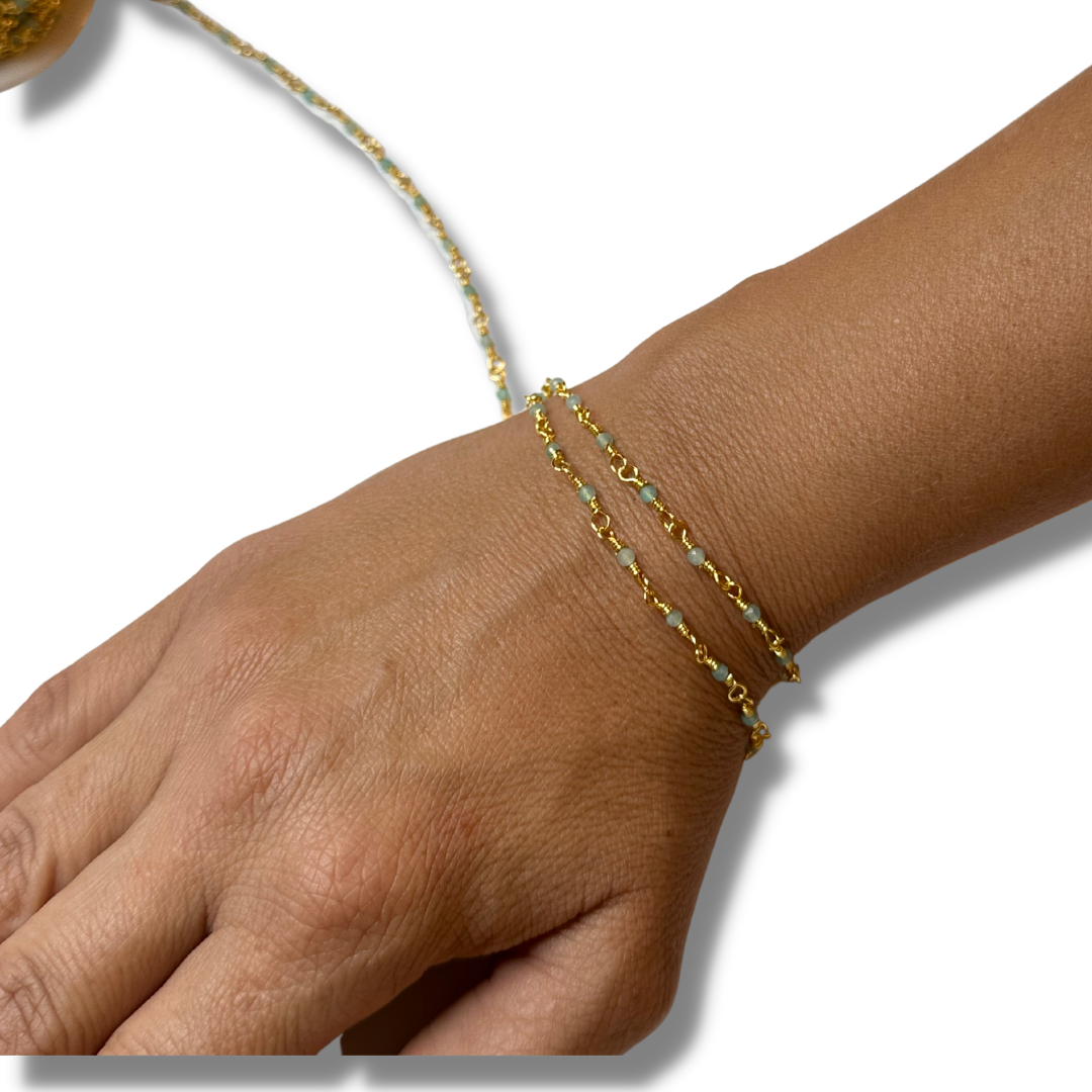 Chaîne Acier Inoxydable Aventurine - Chaînes