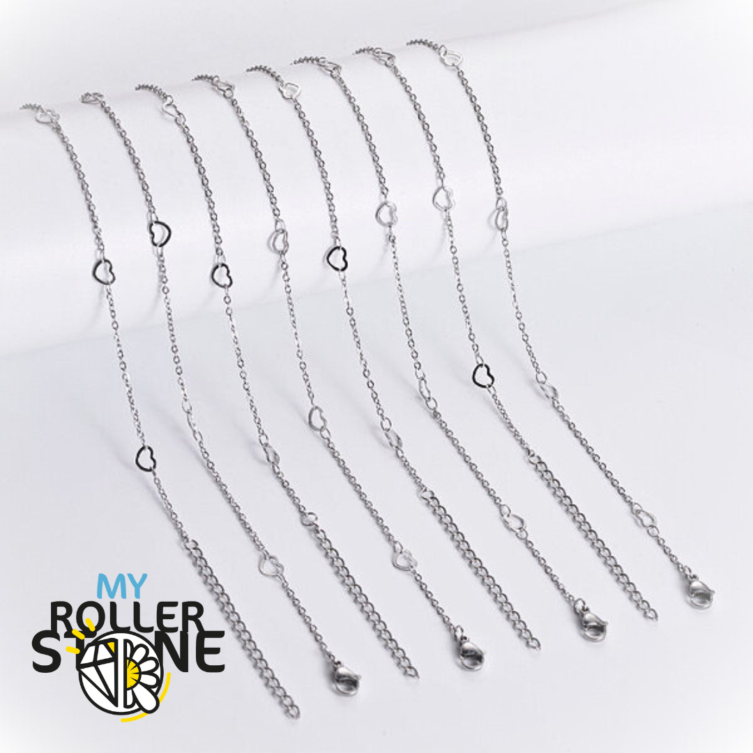 Chaine Acier Inoxydable Coeur Argenté - Chaînes