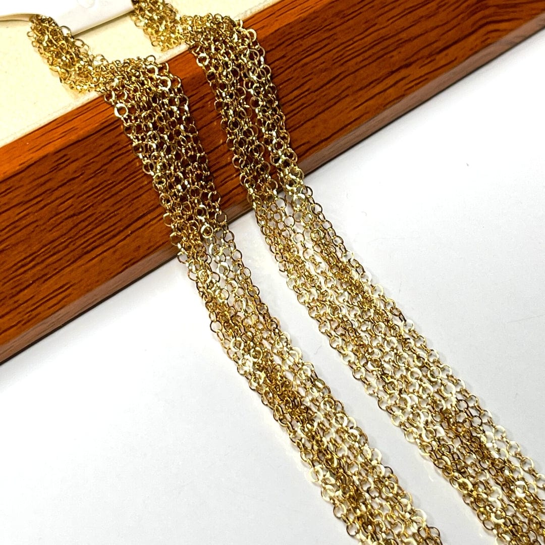 Chaine Acier Inoxydable Doré avec fermoir mousqueton