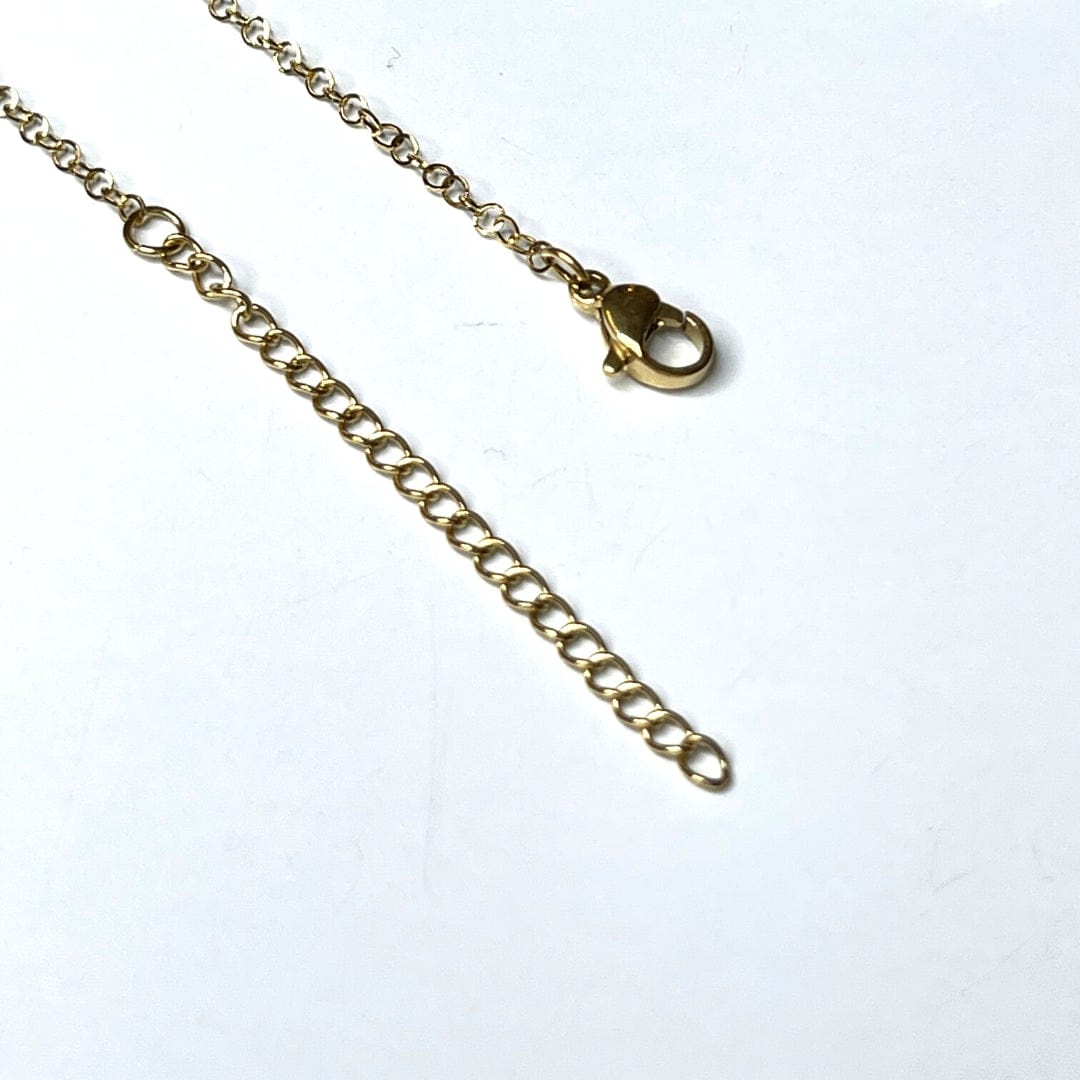 Chaine Acier Inoxydable Doré avec fermoir mousqueton