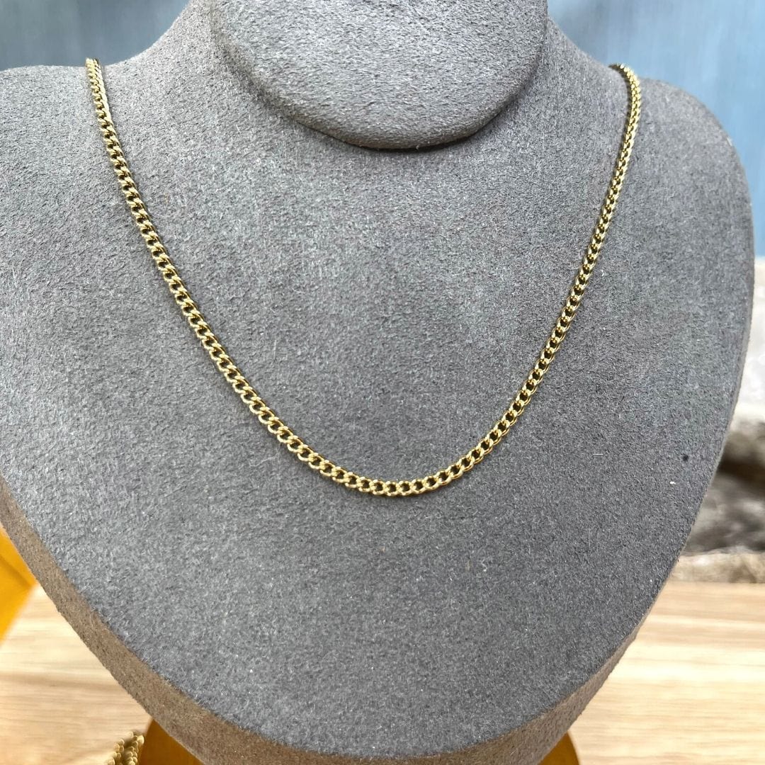 Chaine acier inoxydable or (10 mètres) - Colliers