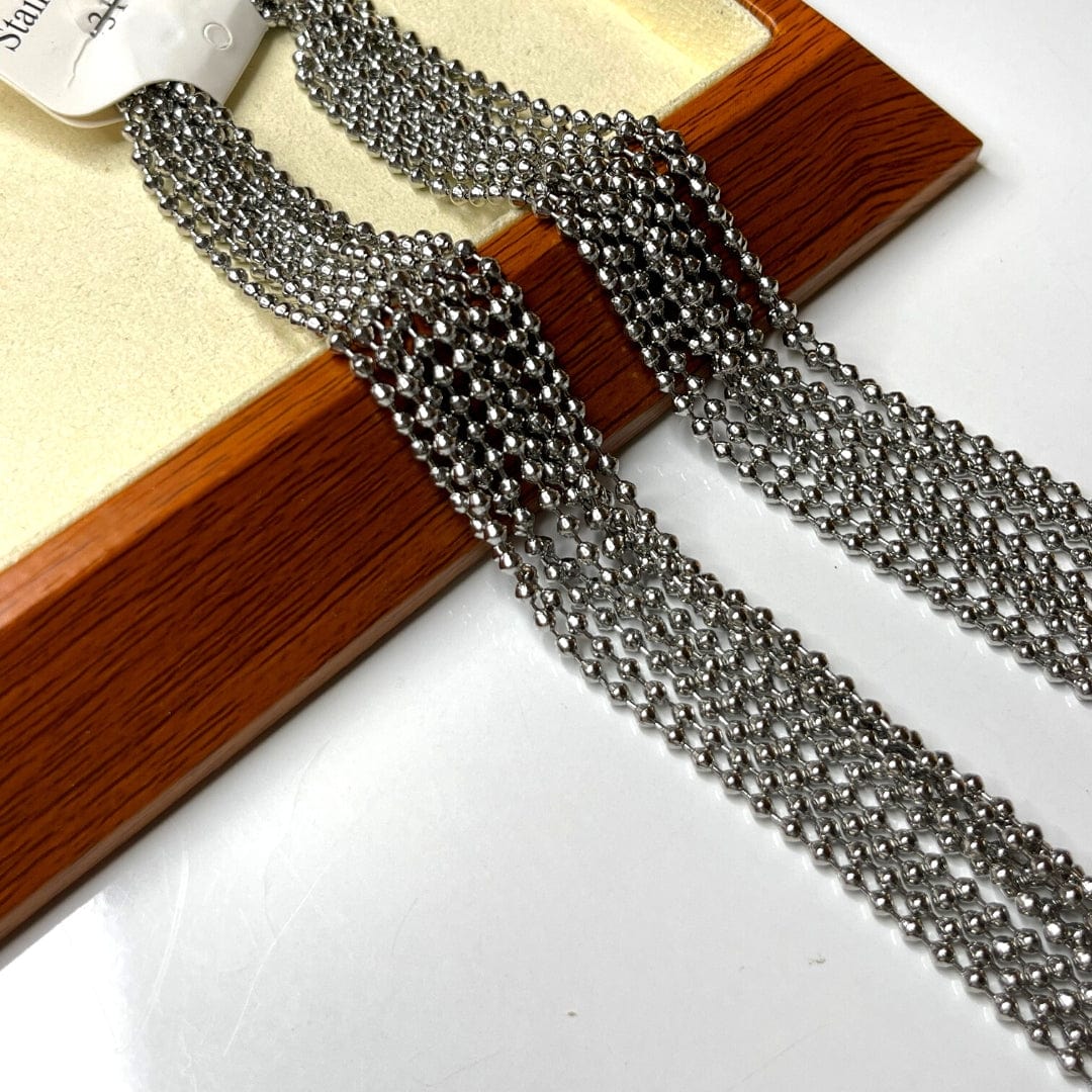 Chaîne avec boules Acier Inoxydable Argenté