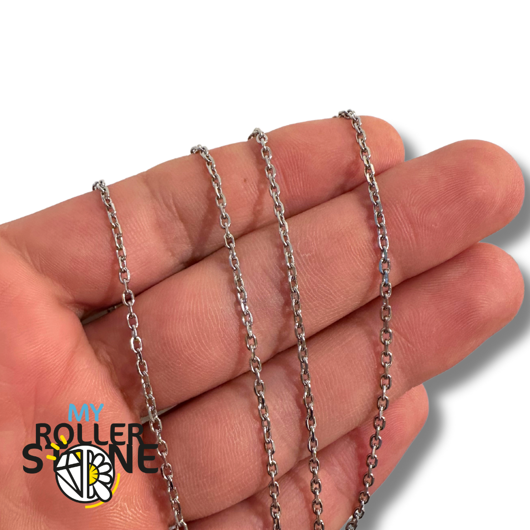 Chaine Collier Acier Inoxydable Argenté avec fermoir - Chaînes
