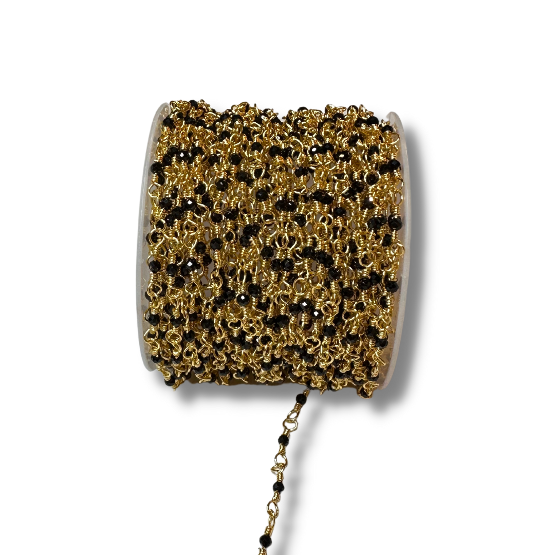 Chaîne perlée Onyx - Bijoux