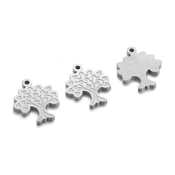 Charm bracelet Arbre de vie acier inoxydable - Breloques et pendentifs