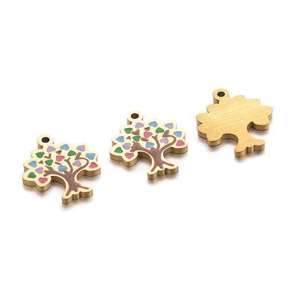 Charm bracelet Arbre de vie acier inoxydable - Breloques et pendentifs