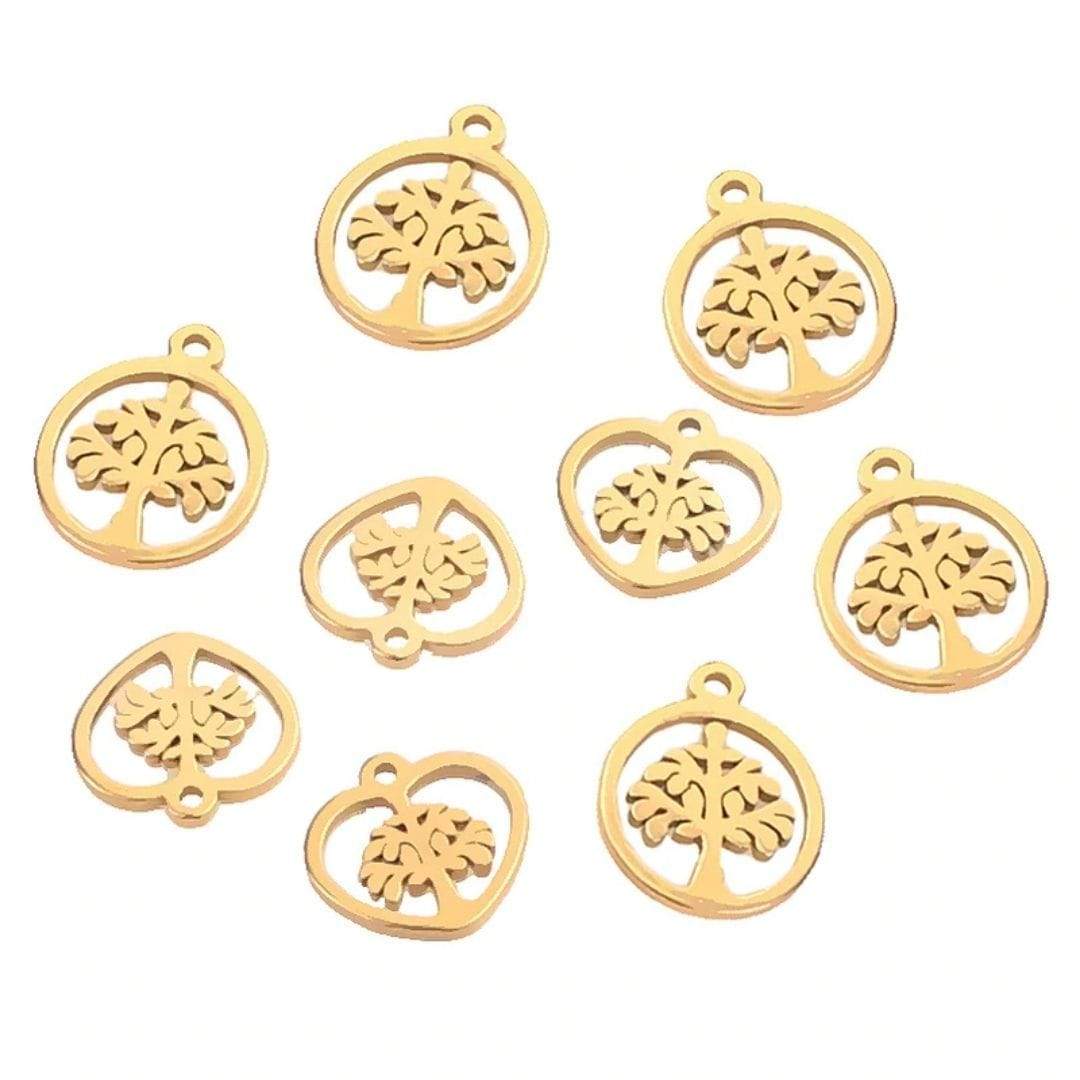 Charm coeur or