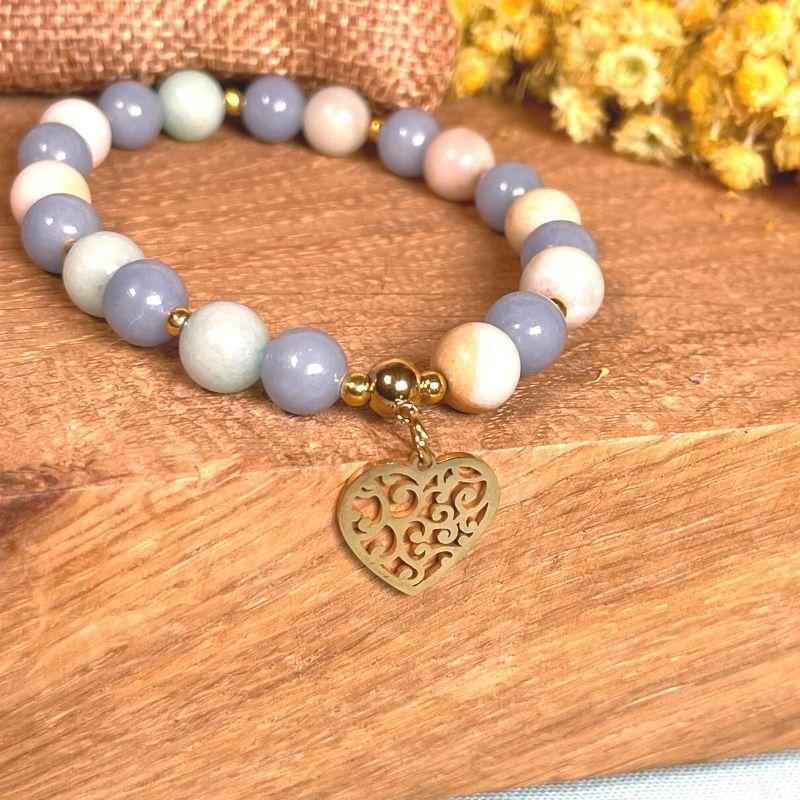 Charm bracelet coeur acier inoxydable - Breloques et pendentifs