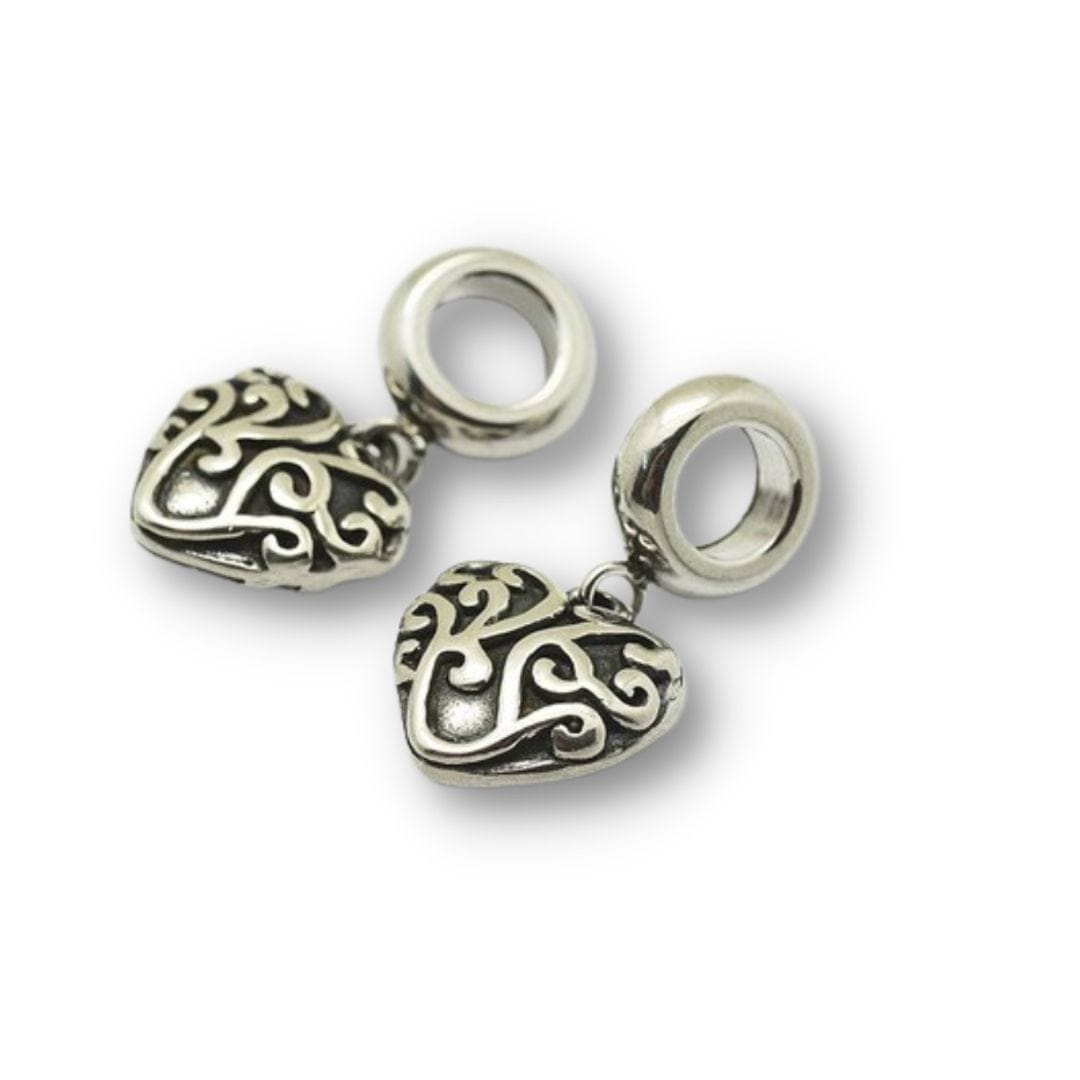 Charm Coeur acier inoxydable - Breloques et pendentifs