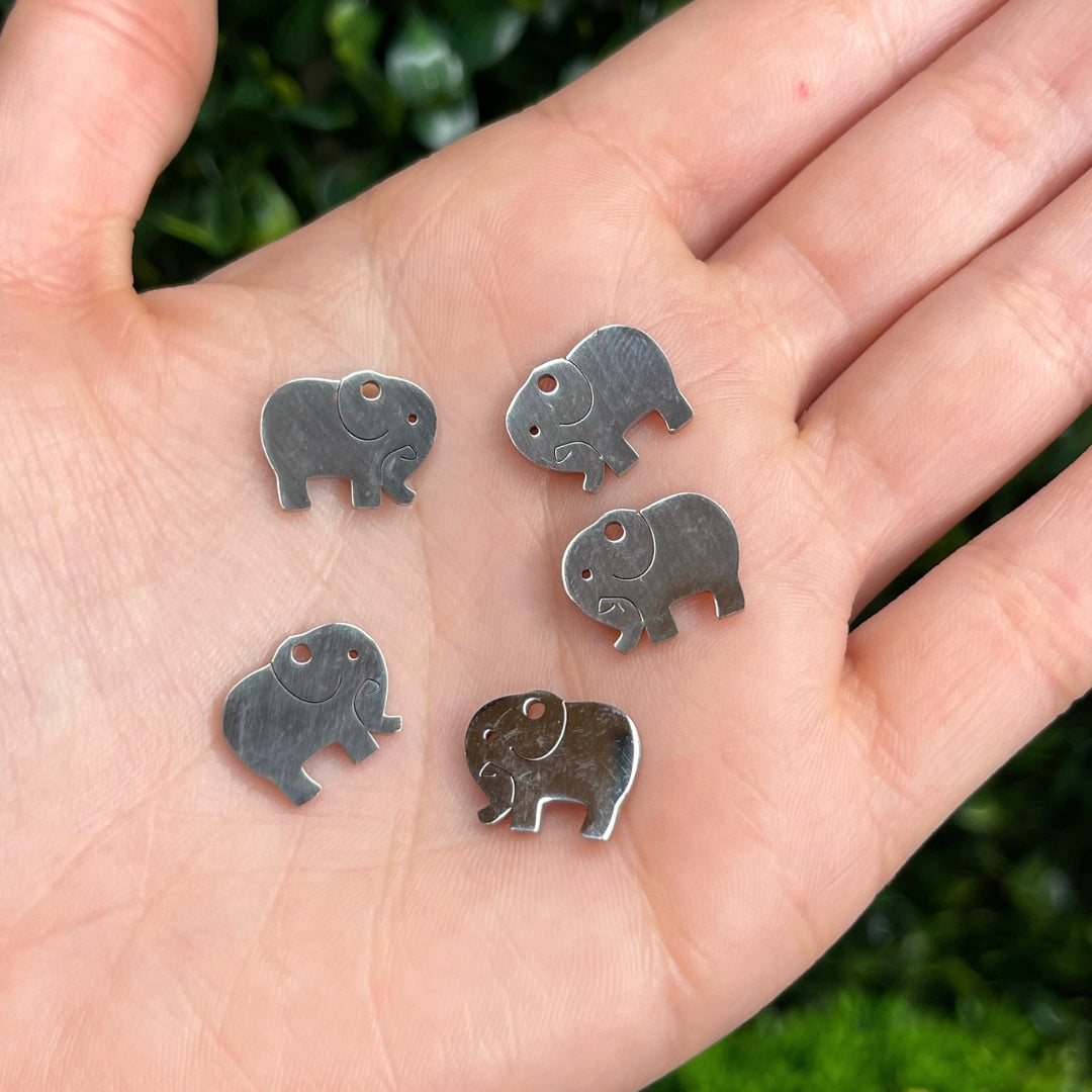 Charm Eléphant Argenté