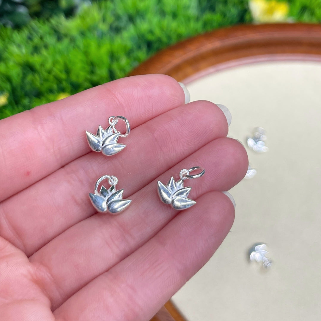 Charm Fleur Lotus Argent 925