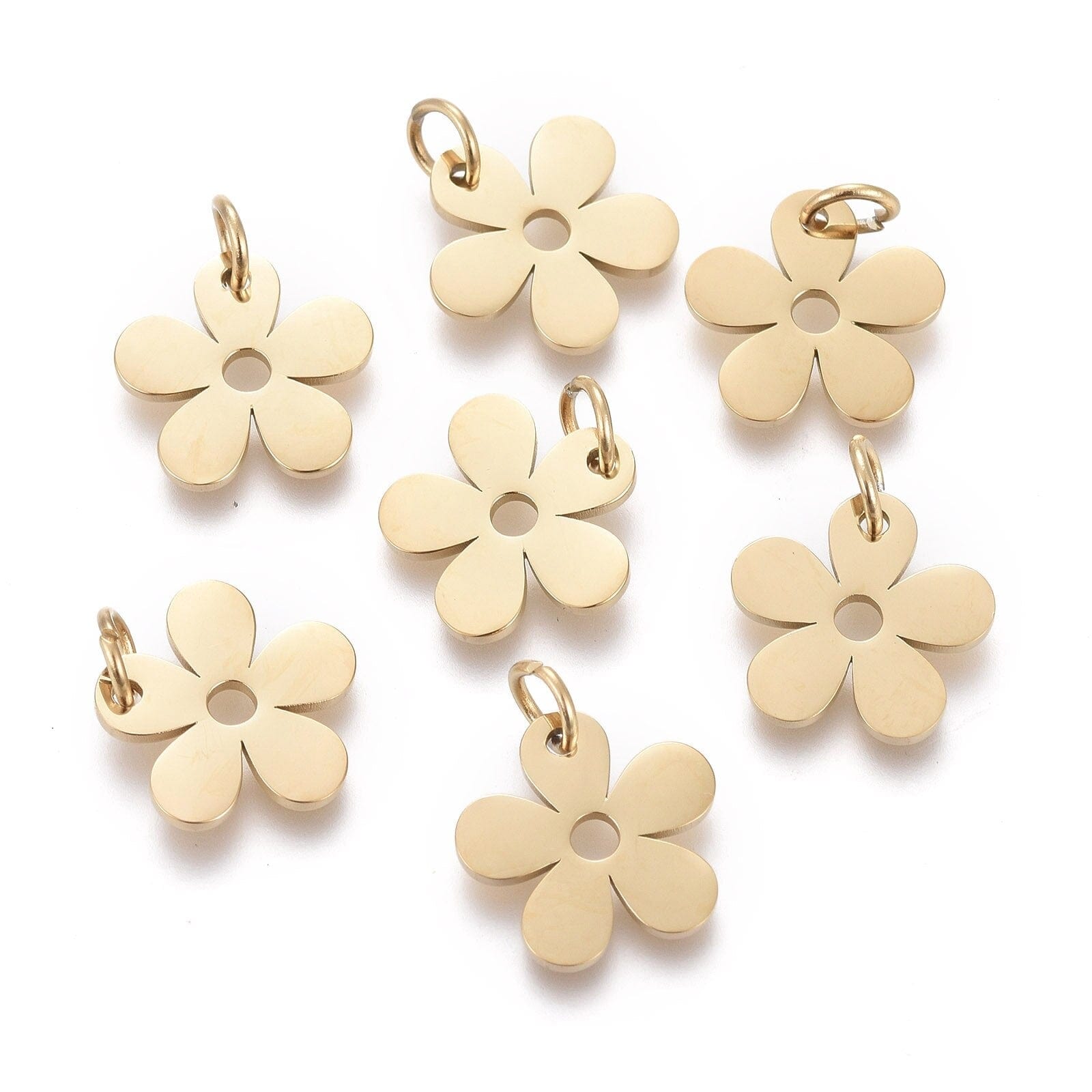 Charm fleur or