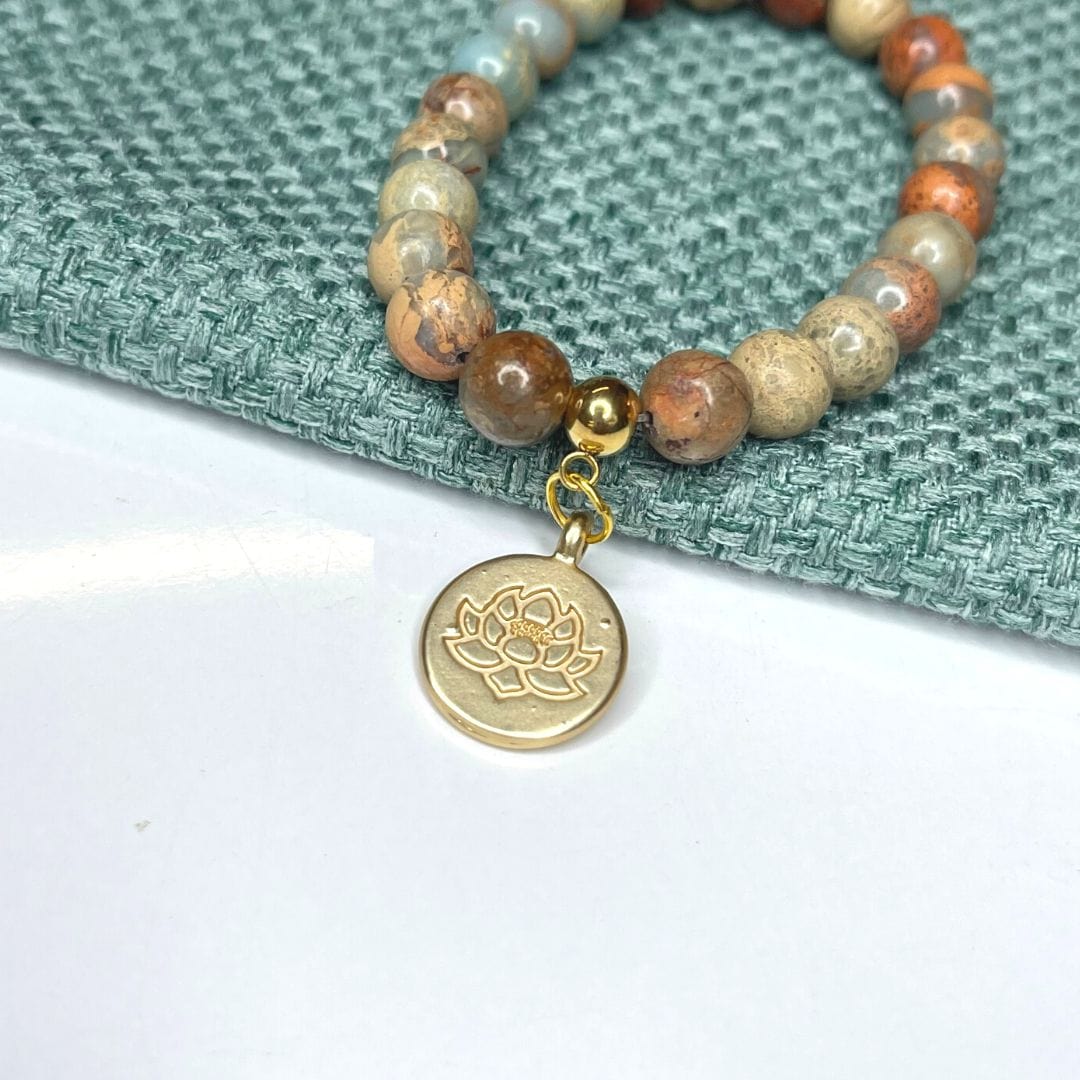 Charm lotus - Or - Breloques et pendentifs