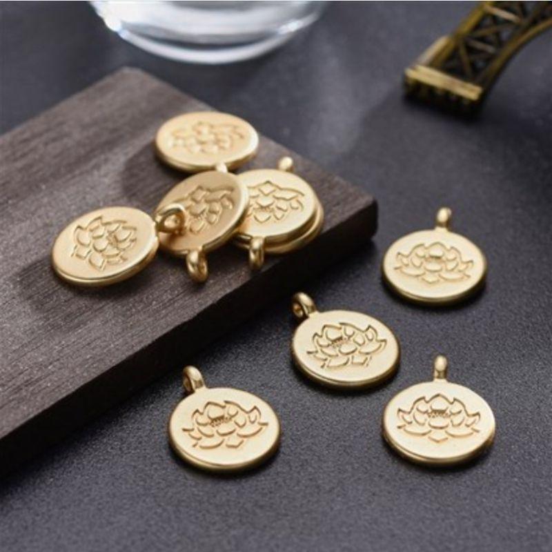 Charm lotus - Or - Breloques et pendentifs