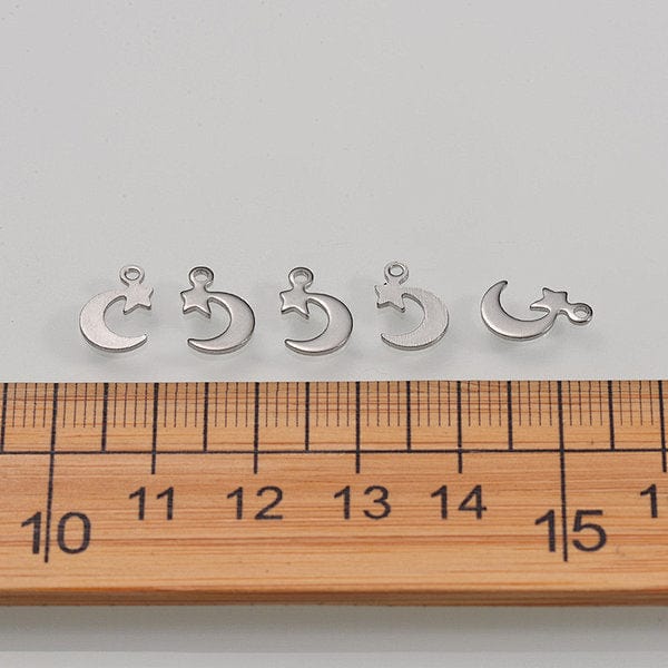 Charm lune étoile - Breloques et pendentifs