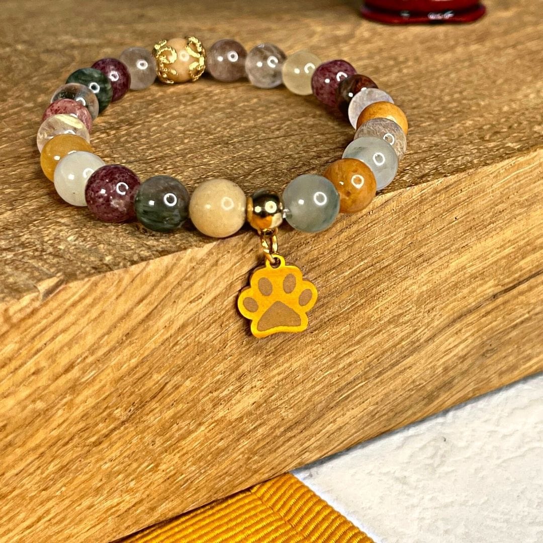 Charm patte de chien or - Breloques et pendentifs