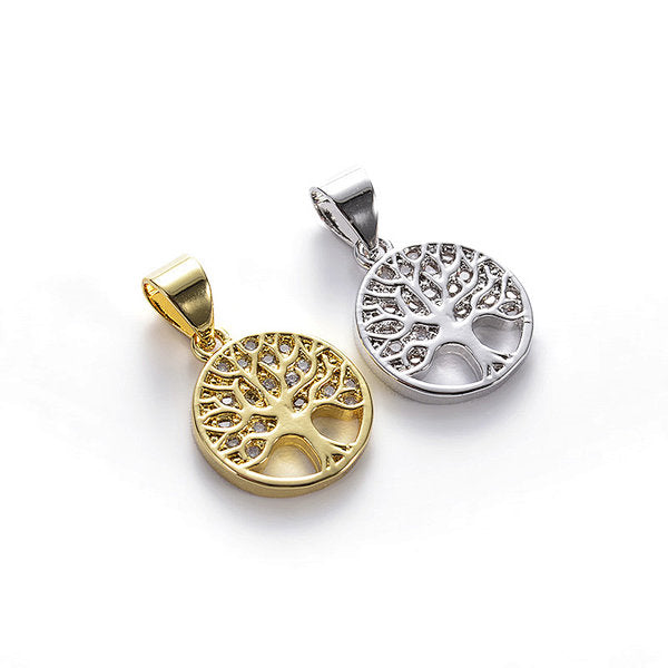 Charm Pendentif Arbre de Vie Strass